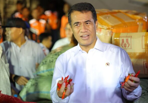 Mentan Serap 40 Ton Cabai Petani Aceh Pascabencana