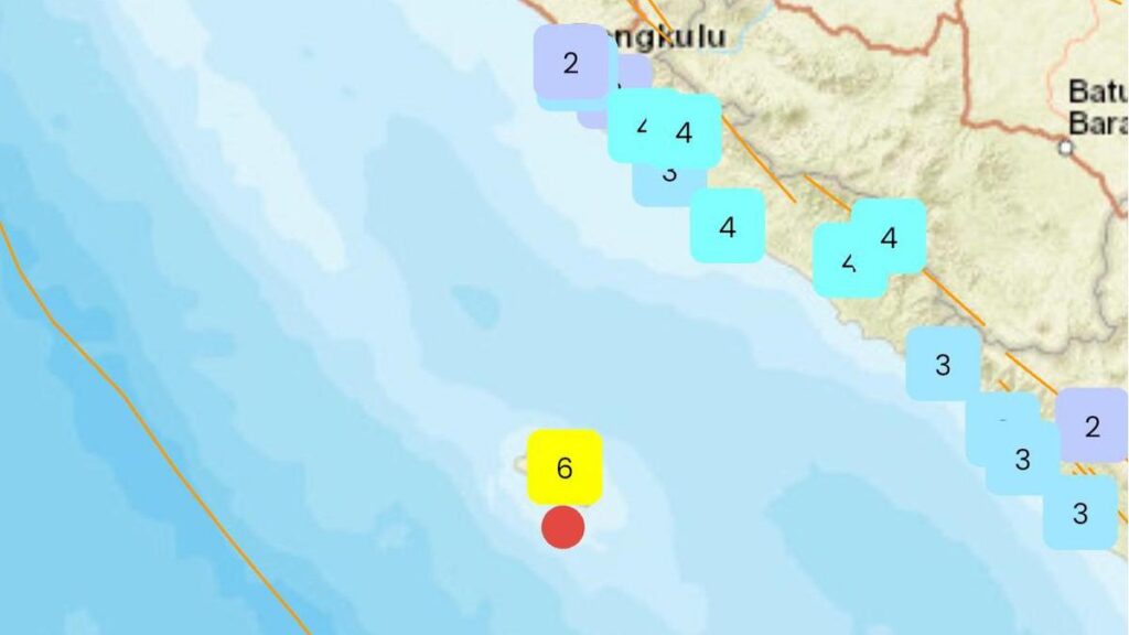 Gempa M 5,6 Guncang Pantai Selatan Bengkulu, Tidak Berpotensi Tsunami