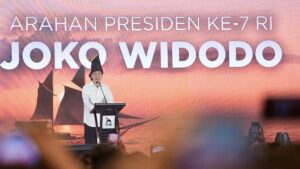 Jokowi Tegaskan Komitmen Bantu Membesarkan PSI di Rakernas